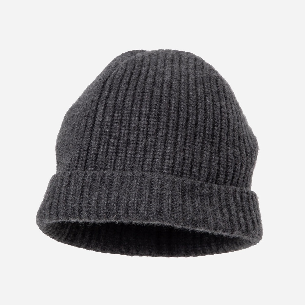 Celine Grey Cashmere Logo Beanie - Picture 2 of 2